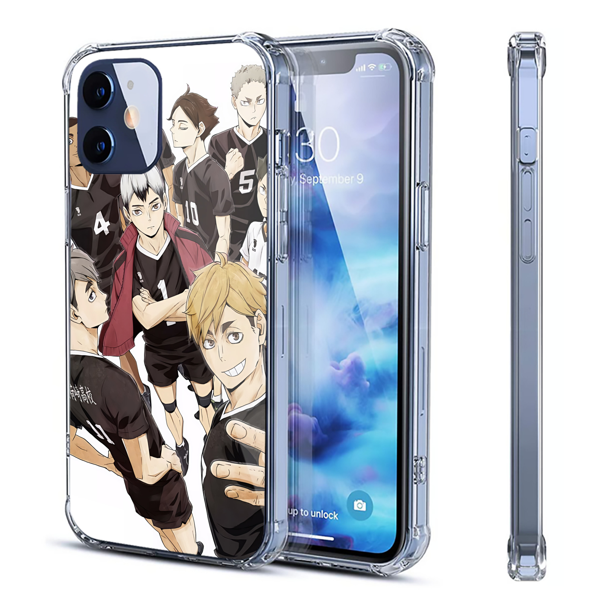（画像用） ハイキュー!! Haikyu!! 【iPhone 12シリーズ対応】透明スマホケース（クリアソフトケース）